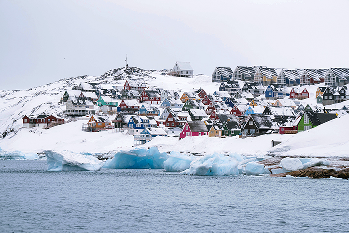 这是2025年3月6日拍摄的丹麦自治领地格陵兰岛首府努克景色(资料照片) 新华社/美联 这是2025年3月6日拍摄的丹麦自治领地格陵兰岛首府努克景色(资料照片) 新华社/美联